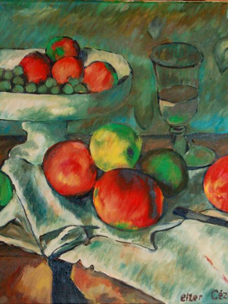 Opstilling med frugtfad og glas Cezanne 1879-80 (akryl, olie 40 x 50)(2).jpg