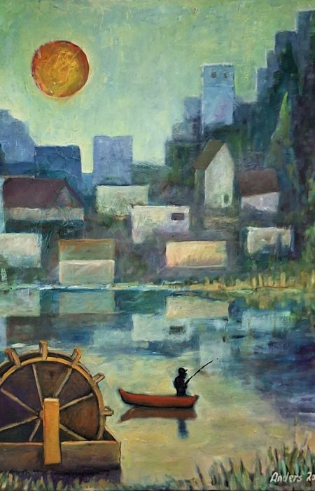 Byen ved søen (olie 60 x 80).jpg