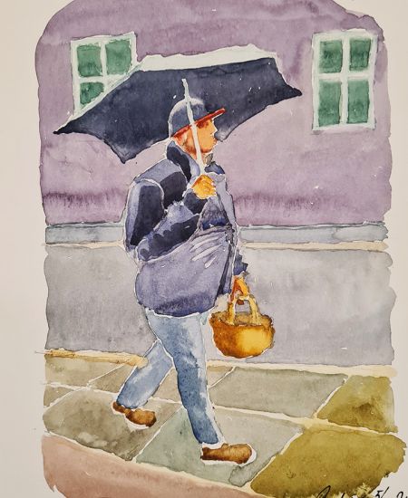 Mand i regnvejr (akvarel 30 x 20).jpg