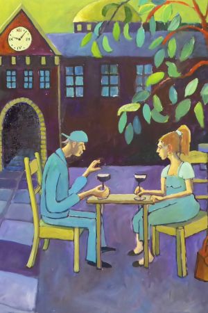 Et glas vin ved Rådhuset.JPG